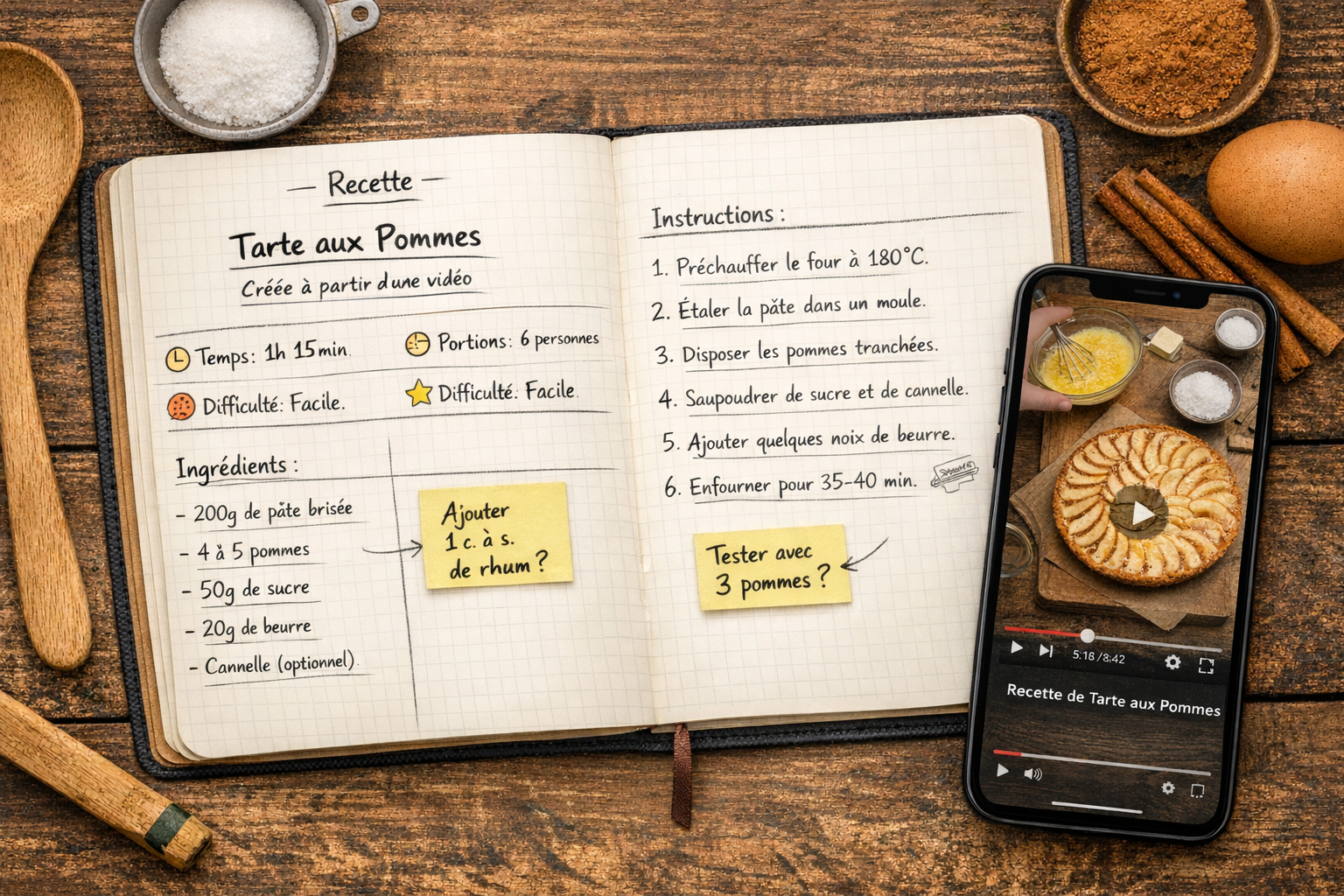 A et recettes de cuisine : quand l&rsquo;organisation devient un jeu d&rsquo;enfant