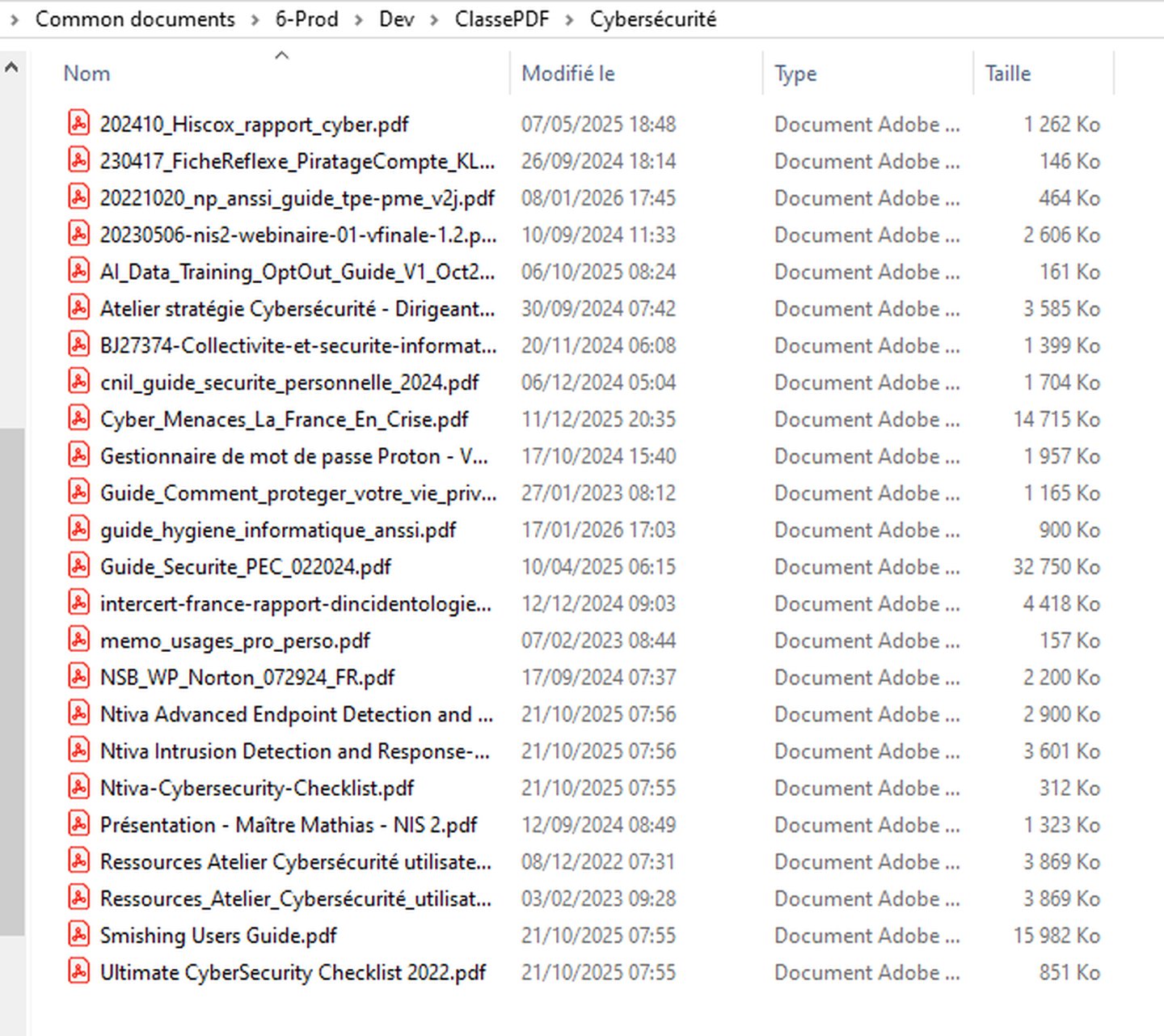 Dossier Cybersecurite cree par Claude Code